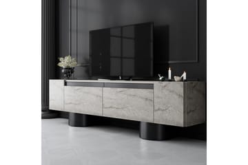 TV-bänk Travertin / Svart - Travertin / Svart - Products - Möbler - TV- & Mediamöbler - TV bänk & mediabänk