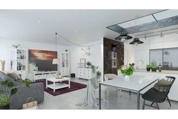 Vallvidera Tv-bänk 151 cm - Vit/Natur - Products - Möbler - TV- & Mediamöbler - TV bänk & mediabänk