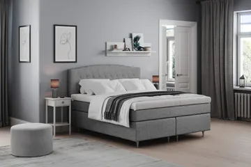 Belda Kontinentalsäng 180x200Fast - Grå - Products - Möbler - Säng - Kontinentalsäng