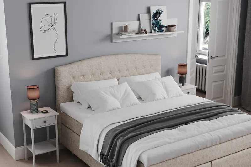 Belda Sängpaket 160x200 Fast, Beige