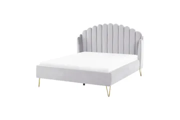 Benicio Sängram 140x200 cm - Grå/Guld - Products - Möbler - Säng - Sängram & sängstomme