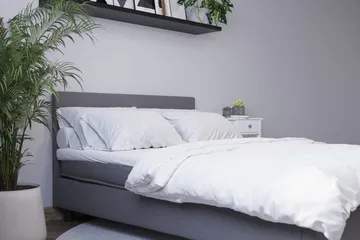 Billingen Komplett Sängpaket 140x200 cm - Grå - Products - Möbler - Säng - Kontinentalsäng