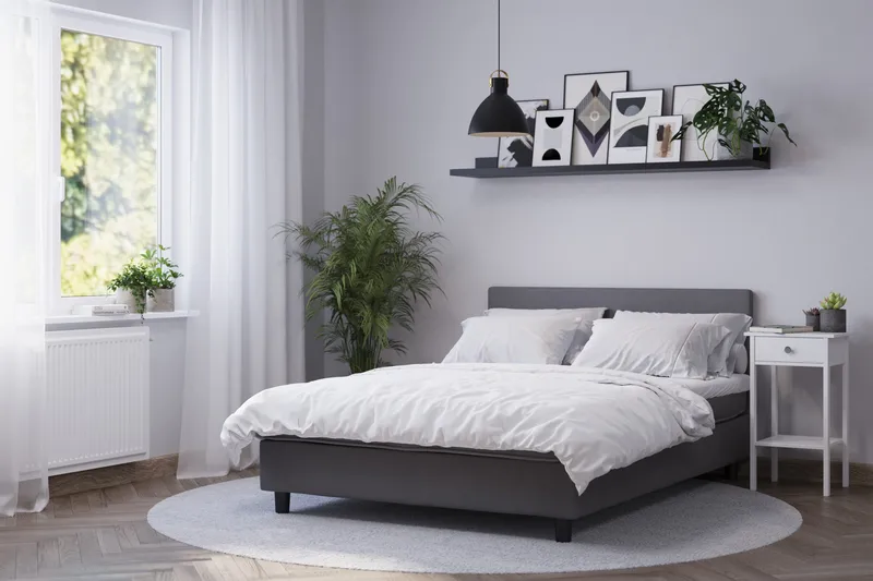 Billingen Komplett Sängpaket 180x200 cm - Grå - Products - Möbler - Säng - Kontinentalsäng