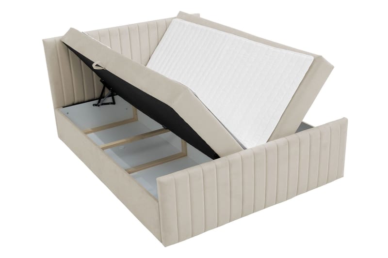 Calrosor Sängpaket Kontinentalsäng med Förvaring 140x200 cm - Rosa - Products - Möbler - Säng - Komplett sängpaket