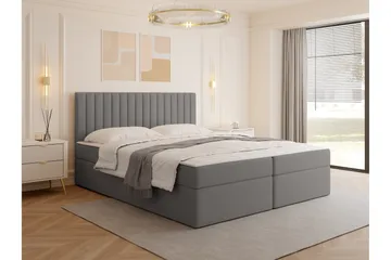 Calrosor Sängpaket Kontinentalsäng med Förvaring 180x200 cm - Grå - Products - Möbler - Säng - Komplett sängpaket