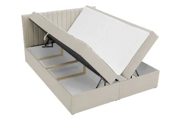 Calrosor Sängpaket Kontinentalsäng med Förvaring 180x200 cm - Grå - Products - Möbler - Säng - Komplett sängpaket