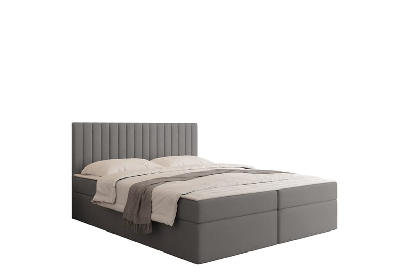 Calrosor Sängpaket Kontinentalsäng med Förvaring 180x200 cm, Grå