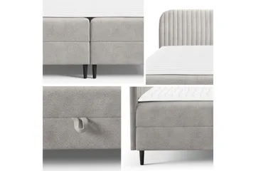 Celestine Förvaringssäng 140x200 cm - Beige - Products - Möbler - Säng - Komplett sängpaket