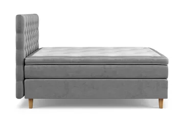 Celine Kontinentalsäng 140x200cm - Grå/Sammet - Products - Möbler - Säng - Kontinentalsäng