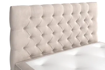 Celine Sängpaket 120x200 cm - Beige / Sammet - Products - Möbler - Säng - Kontinentalsäng