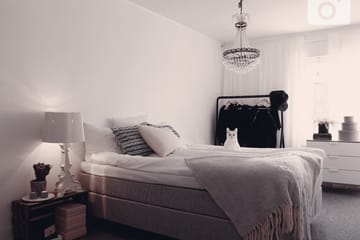 Charleston Kontinentalsäng 160x200 Fast Polyeterskum - Ljusgrå - Products - Möbler - Säng - Kontinentalsäng