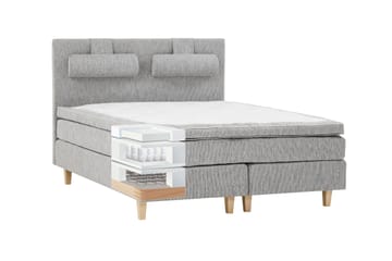 Charleston Kontinentalsäng 180x200 cm - Ljusgrå - Products - Möbler - Säng - Kontinentalsäng