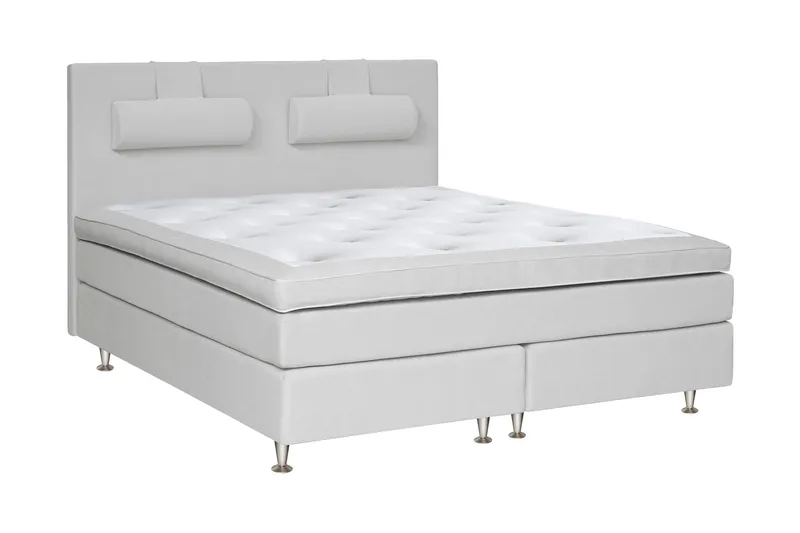 Charleston Kontinentalsäng 180x200 Fast Valbar, Ljusgrå