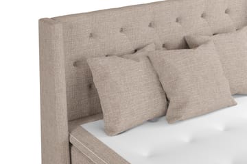 Cuba Sängpaket 160x200 med Tre Beiga Kuddar - (+Fler val) Beige/Brun - Products - Möbler - Säng - Kontinentalsäng