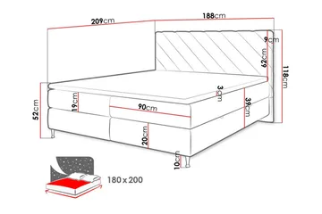 Derry Sängram 180x200 cm - Products - Möbler - Säng - Sängram & sängstomme