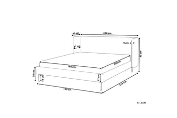 Diallo Sängram 180x200 cm - Beige - Products - Möbler - Säng - Sängram & sängstomme