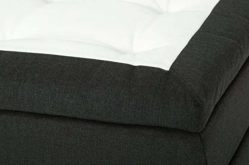 Dolly Kontinentalsäng 180x200cm Memoryfoam - Mörkgrå Svarta Ben - Products - Möbler - Säng - Kontinentalsäng