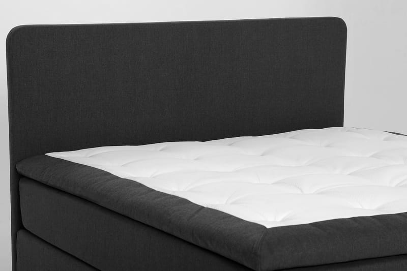 Dolly Kontinentalsäng 180x200cm Memoryfoam - Mörkgrå Svarta Ben - Products - Möbler - Säng - Kontinentalsäng