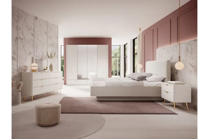 Forba Möbelset För Sovrum - Beige - Products - Möbler - Säng - Möbelset för sovrum