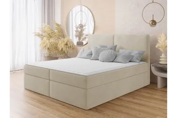 Garris Sängpaket Kontinentalsäng 160x200 cm - Beige - Products - Möbler - Säng - Komplett sängpaket