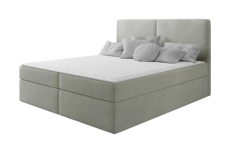 Garris Sängpaket Kontinentalsäng 180x200 cm, Ljusgrå