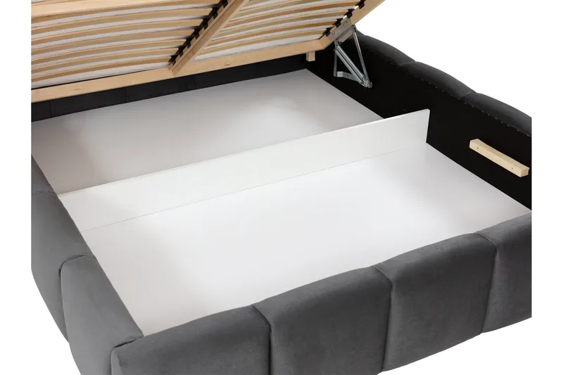 Gioia Förvaringssäng 180x200 cm - Grå - Products - Möbler - Säng - Säng med förvaring