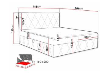 Kintore Kontinentalsäng 160x200 cm - Products - Möbler - Säng - Säng med förvaring
