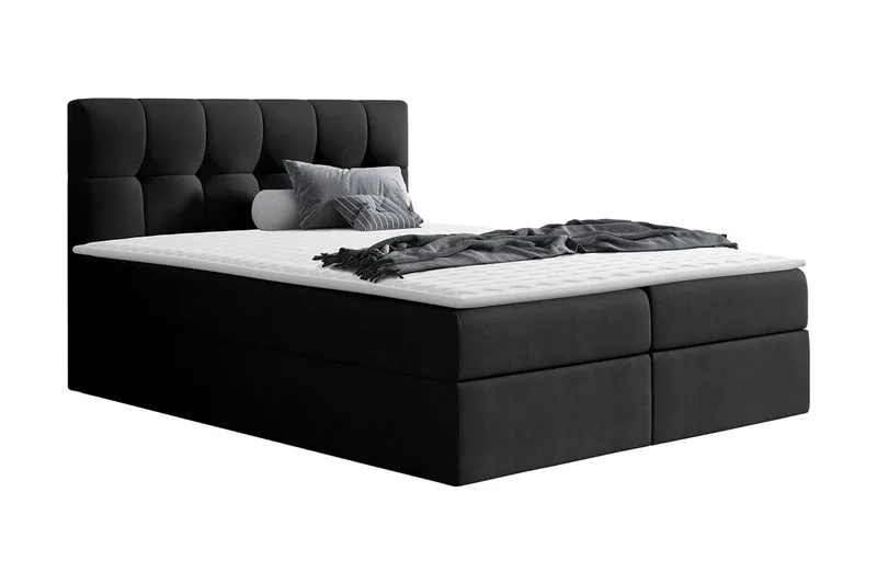 Kramvik Kontinentalsäng 120x200, Svart