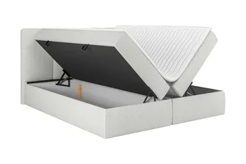 Leckersbo Komplett Sängpaket Kontinentalsäng med förvaring 140x200 cm - Ljusgrå - Products - Möbler - Säng - Komplett sängpaket