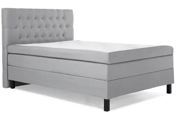 Lucky Komplett Sängpaket 120x200 Latex Diamant Sänggavel - Mellangrå - Products - Möbler - Säng - Enkelsäng