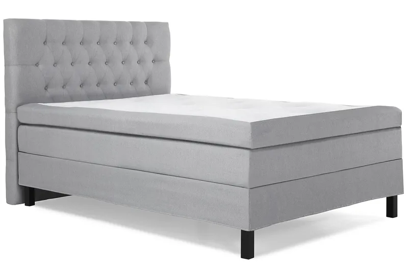 Lucky Komplett Sängpaket 120x200 Latex Diamant Sänggavel - Mellangrå - Products - Möbler - Säng - Enkelsäng