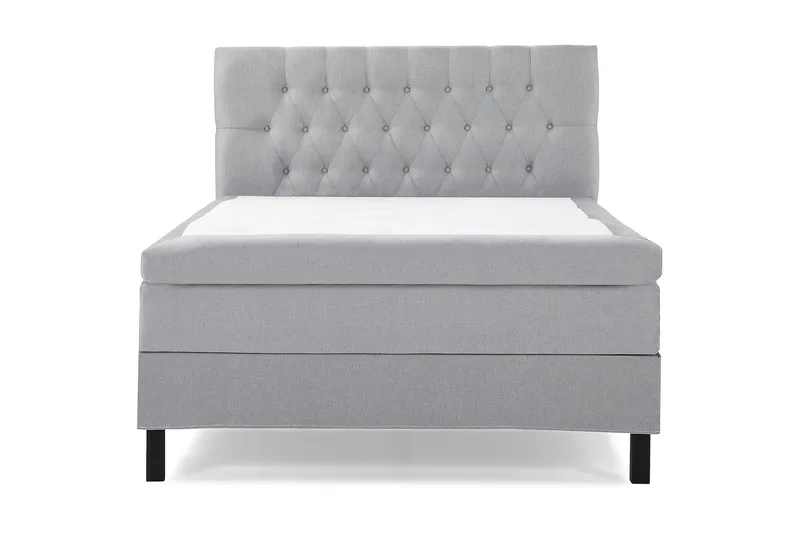 Lucky Komplett Sängpaket 120x200 Latex Diamant Sänggavel, Mellangrå