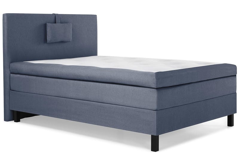 Lucky Komplett Sängpaket 120x200 Polyeter Slät Sänggavel - Nackkudde Liten Mörkblå - Products - Möbler - Säng - Enkelsäng