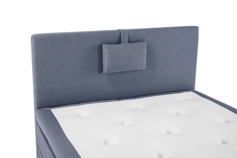 Lucky Komplett Sängpaket 120x200 Polyeter Slät Sänggavel - Nackkudde Liten Mörkblå - Products - Möbler - Säng - Enkelsäng