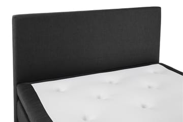 Lucky Komplett Sängpaket 140x200 Latex Slät Sänggavel - Svart/Grå - Products - Möbler - Säng - Kontinentalsäng