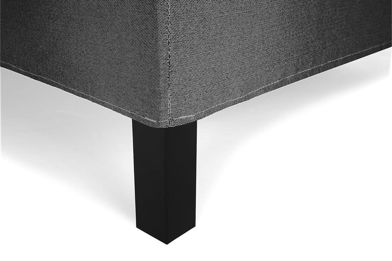 Lucky Komplett Sängpaket 140x200 Latex Slät Sänggavel - Svart/Grå - Products - Möbler - Säng - Kontinentalsäng