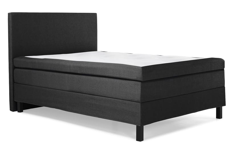 Lucky Komplett Sängpaket 140x200 Latex Slät Sänggavel - Svart/Grå - Products - Möbler - Säng - Kontinentalsäng