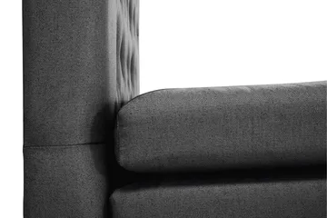 Lucky Komplett Sängpaket 160x200 Polyeter Diamant - Nackkudde Stor Svart/Grå - Products - Möbler - Säng - Kontinentalsäng