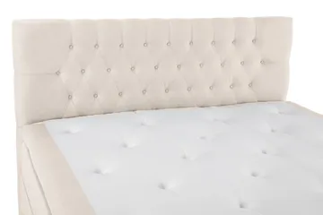 Lucky Komplett Sängpaket 160x200 Polyeter Diamant Sänggavel - Beige - Products - Möbler - Säng - Kontinentalsäng