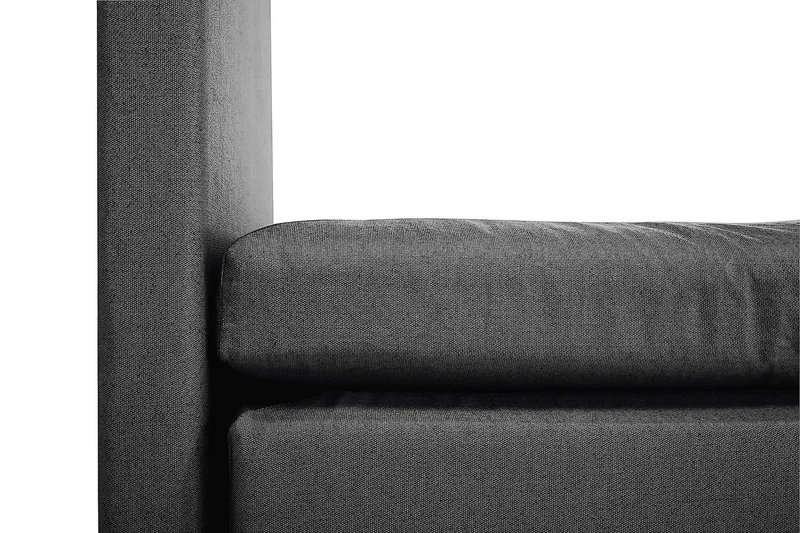 Lucky Kontinentalsäng 150x200 Polyester - Svart/Grå - Products - Möbler - Säng - Kontinentalsäng