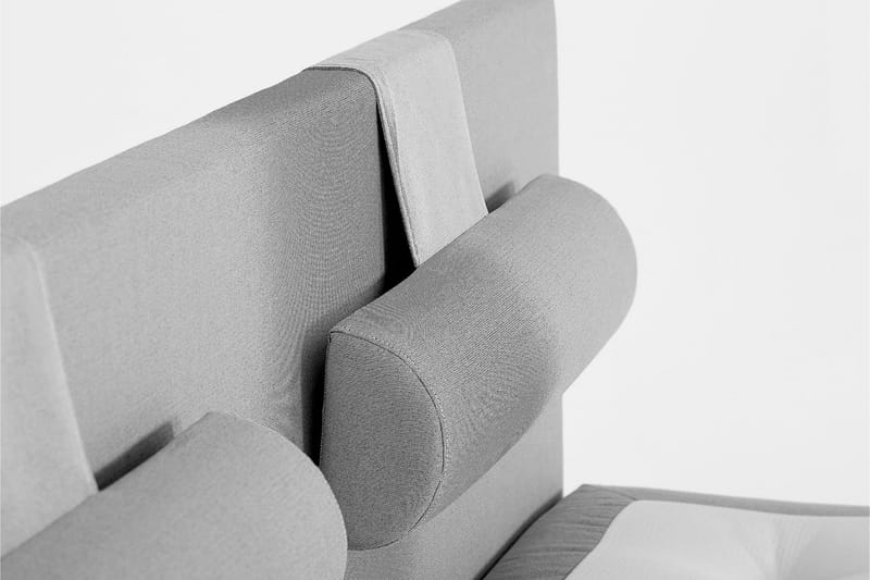 Lucky Sängpaket 150x200 SkumSlät Sänggavel - Grå - Products - Möbler - Säng - Kontinentalsäng