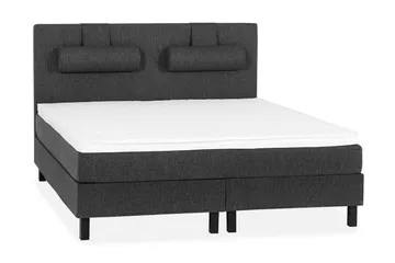 Lucky Slät Sänggavel 150 cm - Svart/Grå