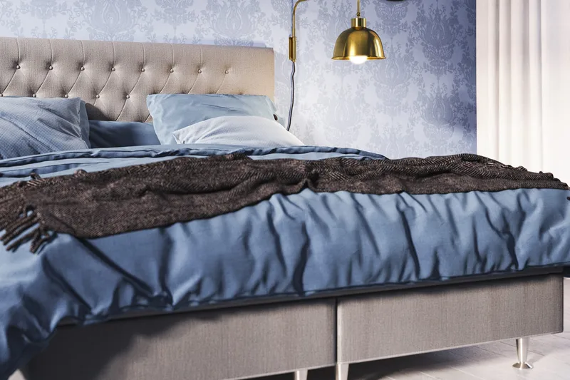 Meja Sängpaket 140x200 - Ljusgrå - Products - Möbler - Säng - Kontinentalsäng