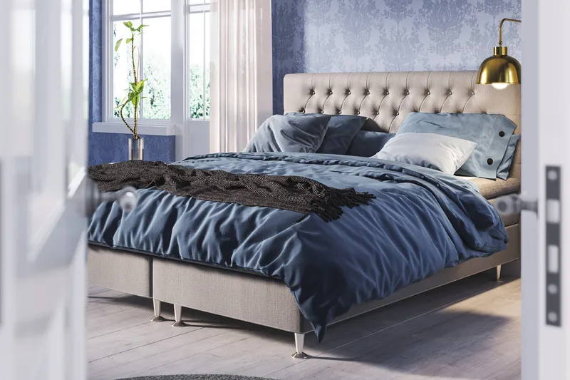 Meja Sängpaket 160x200 - Grå - Products - Möbler - Säng - Kontinentalsäng