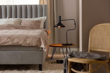 Princess Kontinentalsäng 180x200cm - Ljusgrå/Sammet - Products - Möbler - Säng - Kontinentalsäng