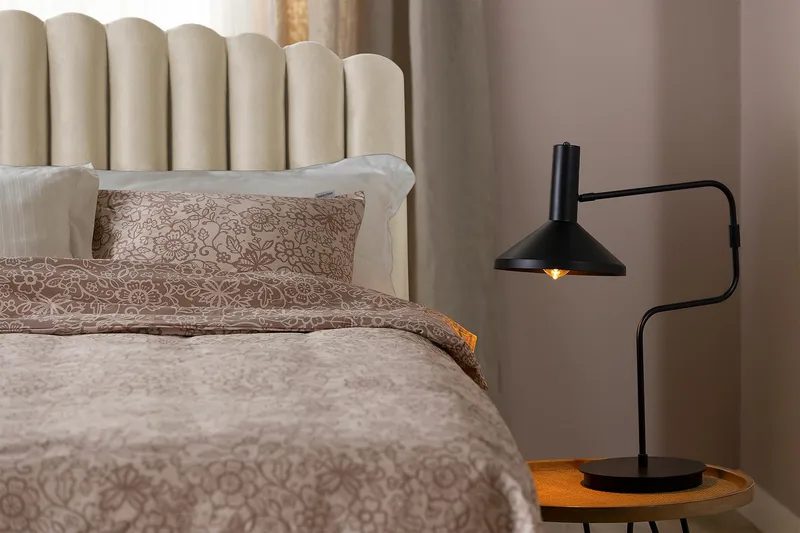 Davia Sänggavel Sammet 160 cm - Beige - Products - Möbler - Säng - Sängtillbehör & sänggavel - Sänggavel