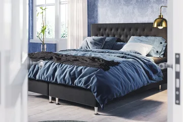 Meja Diamant Sänggavel 180x120 - Svart - Products - Möbler - Säng - Sängtillbehör & sänggavel - Sänggavel