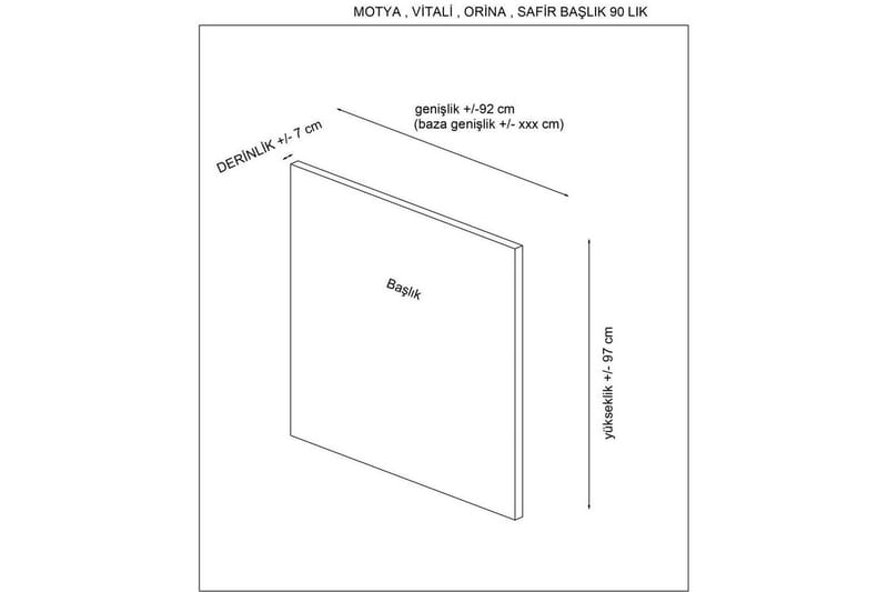 Sänggavel Sonyi 90 Antracit - Antracit - Products - Möbler - Säng - Sängtillbehör & sänggavel - Sänggavel