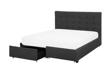 Sandrick Dubbelsäng med Förvaring 160x200 - Grå - Products - Möbler - Säng - Säng med förvaring