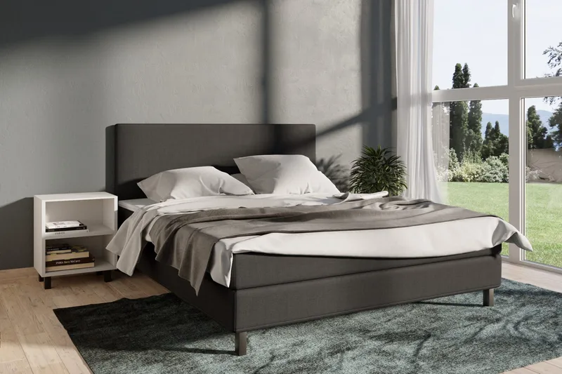 Select No 1 Kontinentalsäng 180x200 - Mörkgrå - Products - Möbler - Säng - Kontinentalsäng